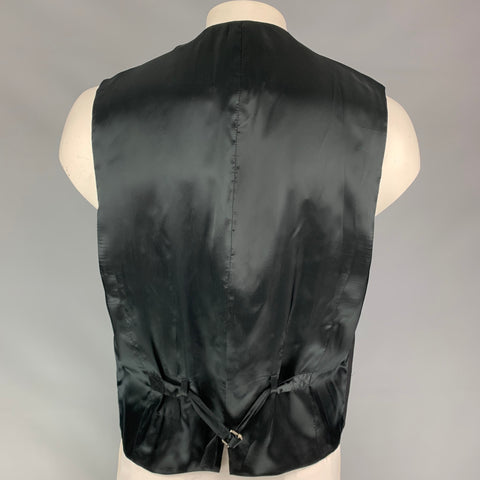 D&G by DOLCE & GABBANA Size 48 Black Viscose Blend Vest
