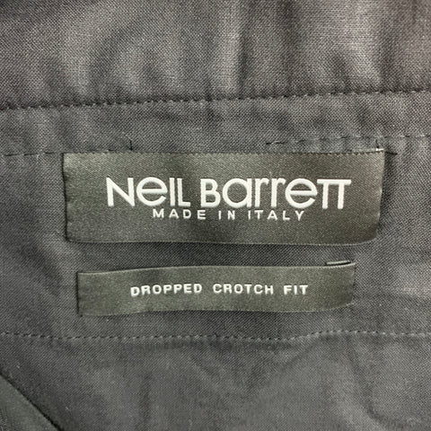 NEIL BARRETT Size 32 Black Polyester Blend Tuxedo Dress Pants