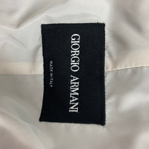 GIORGIO ARMANI Size 48 Grey Wool Long Coat