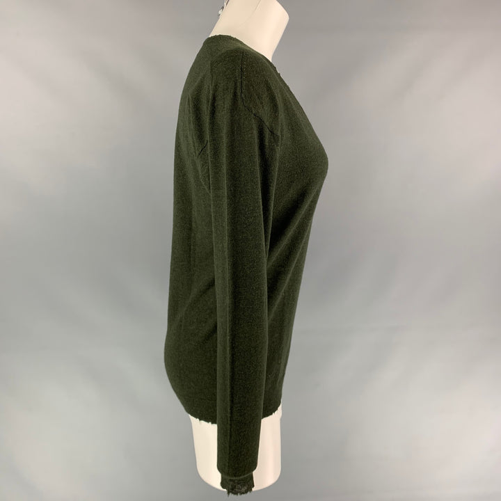 ZADIG & VOLTAIRE Size M Dark Green Cashmere Oversized Sweater