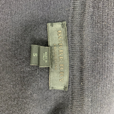 BURBERRY PRORSUM Size S Navy Cashmere Cardigan Sweater