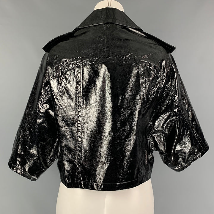 ALEXANDER WANG Size S Black Patent Leather Jacket