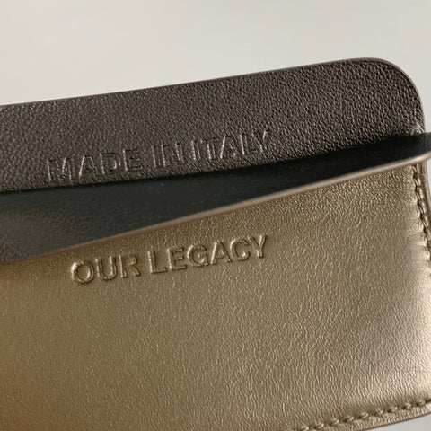OUR LEGACY Olive Solid Leather Wallet