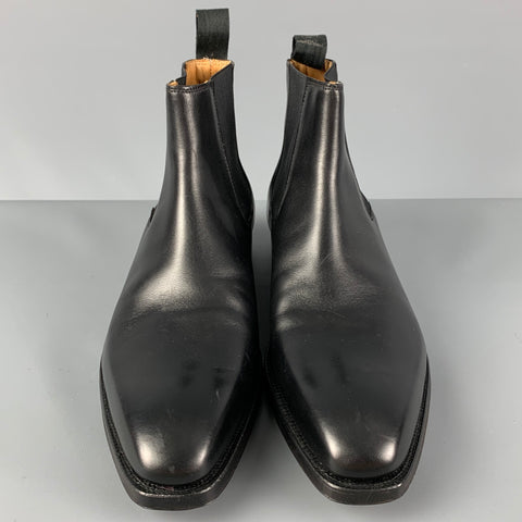 CROCKETT & JONES Size 7 Black Leather Chelsea Boots