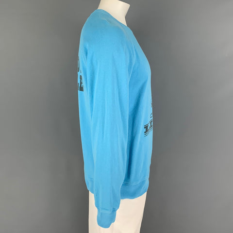 MARC JACOBS x PEANUTS Size M Blue Black Graphic Cotton Crew-Neck Sweatshirt