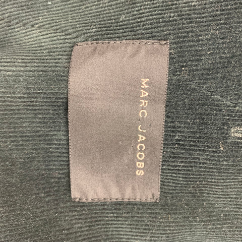 MARC JACOBS Size 42 Black Corduroy Cotton Notch Lapel Suit