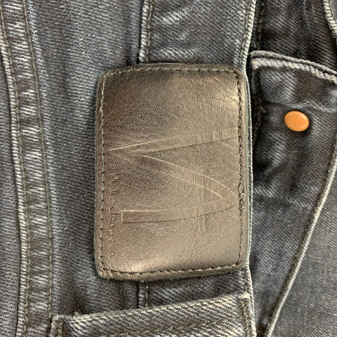NUDIE JEANS Size 33 Navy Cotton Skinny Jeans