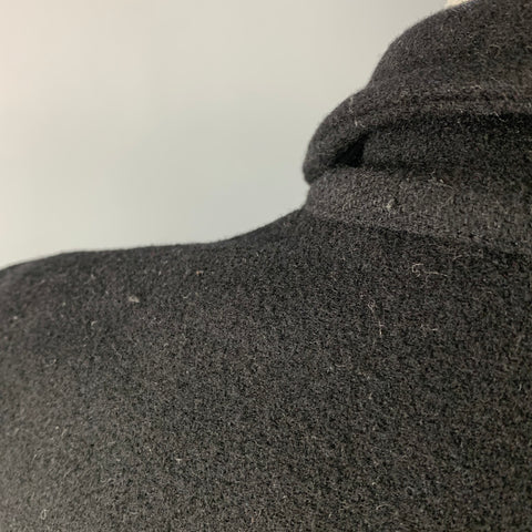 PRIMORDIAL IS PRIMITIVE Size M Black Wool Polyester Trench Coat