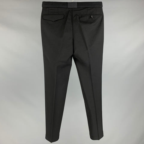 UNITED ARROWS Size 30 Black Tuxedo Dress Pants
