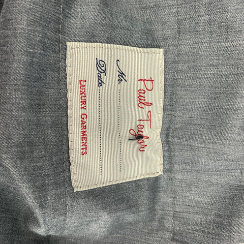 PAUL TAYLOR Size 29 Navy White Plaid Cotton Polyester Zip Fly Pants