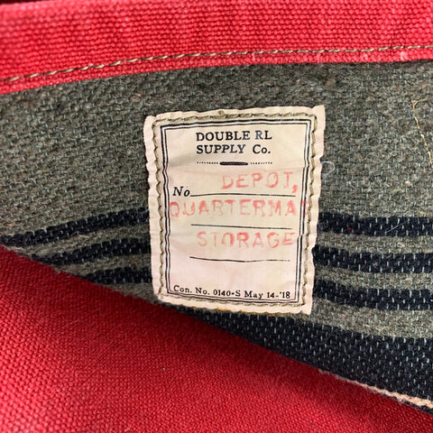 RRL by RALPH LAUREN Red Canvas Leather Trim Backpack