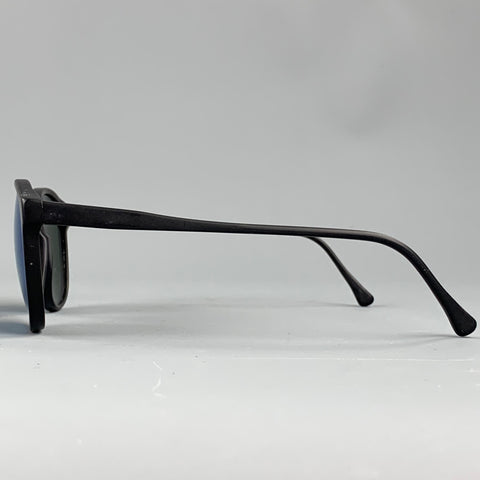 ILLESTEVA Black Acetate Oval Sunglasses
