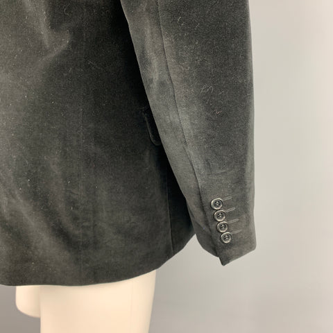 PS by PAUL SMITH Size 40 Black Velvet Peak Lapel Sport Coat