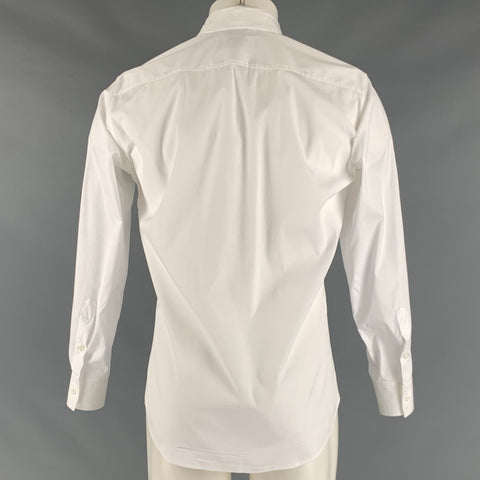 DSQUARED2 Taille XXS Chemise à manches longues boutonnée en coton uni blanc