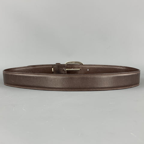 RALPH LAUREN Solid Size 32 Brown Leather Belt