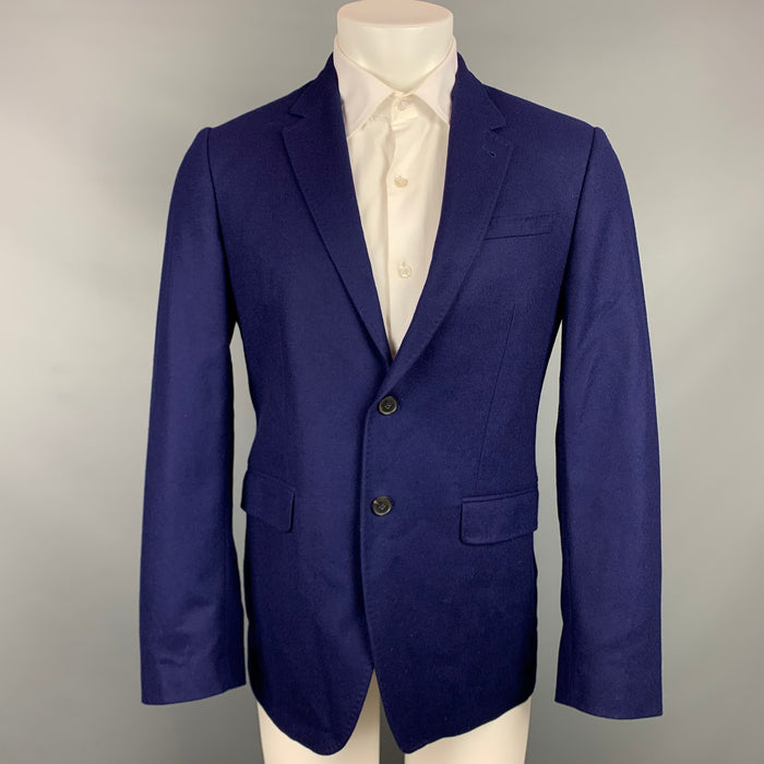 PAUL SMITH The Byard Size 38 Purple Wool Notch Lapel Sport Coat