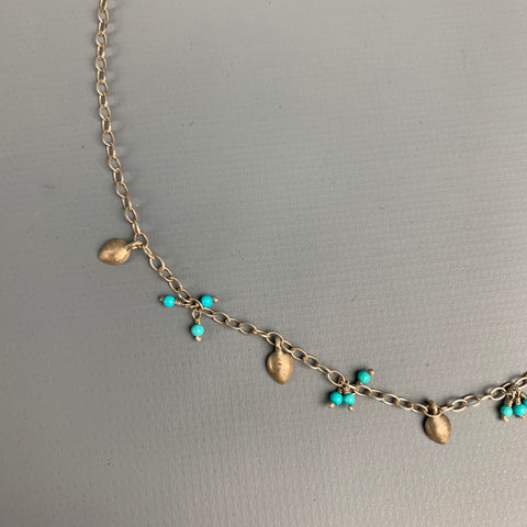 ME&RO Sterling Silver & Turquoise Necklace