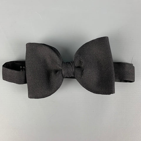 BARNEY'S NEW YORK Black Silk Bow Tie