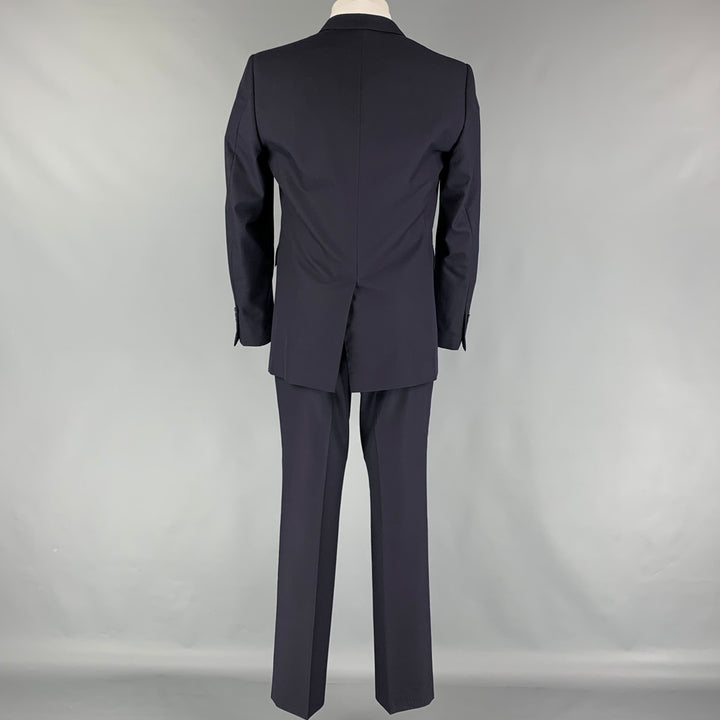 BURBERRY LONDON Size 38 Navy Wool Notch Lapel Suit