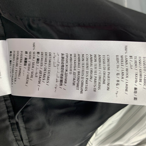 ALEXANDER MCQUEEN Size 44 Black Wool Peak Lapel Sport Coat