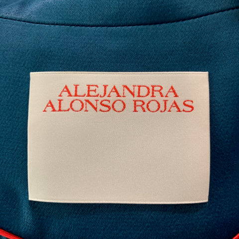 ALEJANDRA ALONSO ROJAS Size 2 Blue Viscose Jacket (Indoor) / Blazer