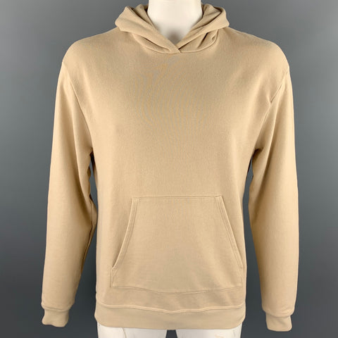JOHN ELLIOTT Size M Khaki Cotton Blend Hooded Sweatshirt