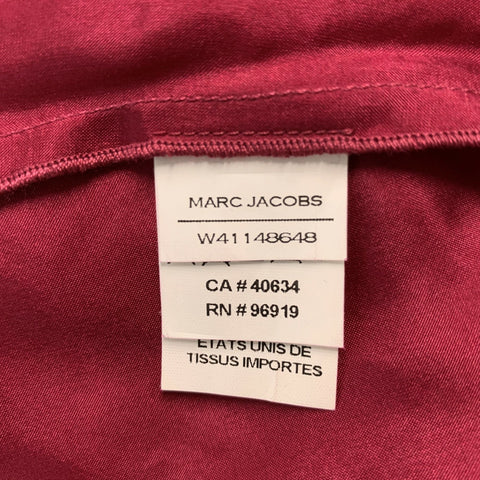 MARC JACOBS Size 2 Raspberry Cotton Eyelet Sleeveless Dress Top