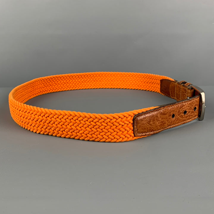 TORINO Size 32 Orange Braided Belt