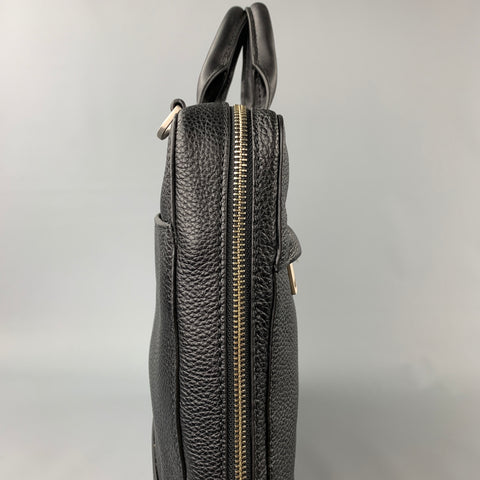 JACK SPADE Sac pour ordinateur portable en cuir grainé noir