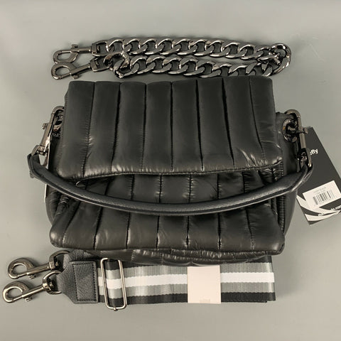THINK-ROYLN Black Padded Nylon Handbag