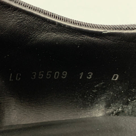 SALVATORE FERRAGAMO Size 13 Black Leather Tuxedo Lace Up Shoes