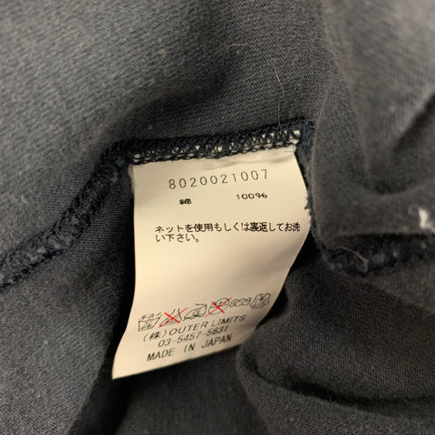 NIGEL CABOURN Size L Navy Cotton Crew-Neck T-shirt