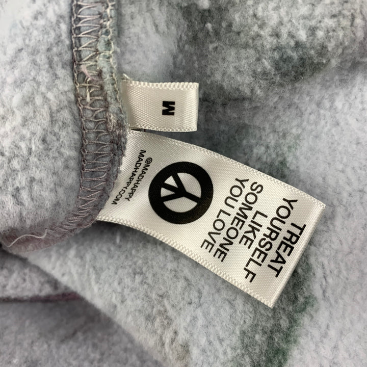 MADHAPPY Size M Multi-Color Tie Dye Cotton Hooded Sweatshirt