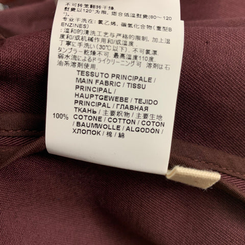 MARNI SS 13 Size 4 Burgundy Cotton Sleeveless 2 Piece Dress Set