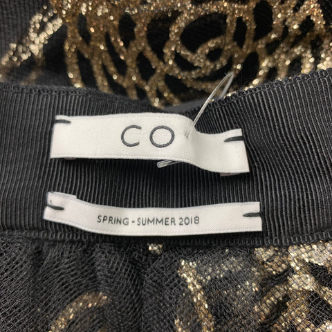 CO S/S 2018 Waist Size One Size Metallic Black & Gold Tule Collar