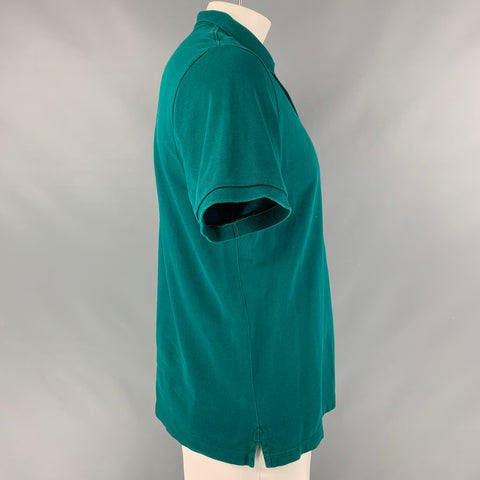 BURBERRY BRIT Polo de algodón liso verde talla XL