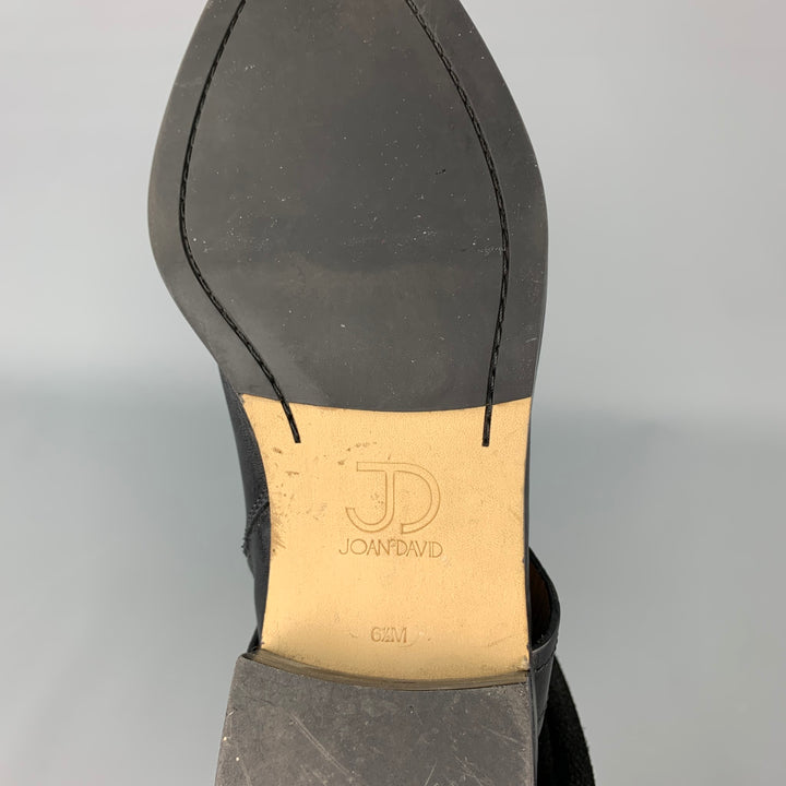 JOAN & DAVID Size 6.5 Black Two Toned Suede Riding Boots