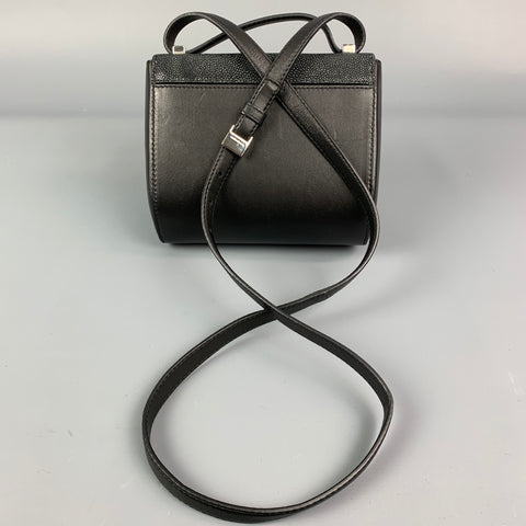 GIVENCHY Black & Grey Stingray Calfskin Mini Pandora Crossbody Bag