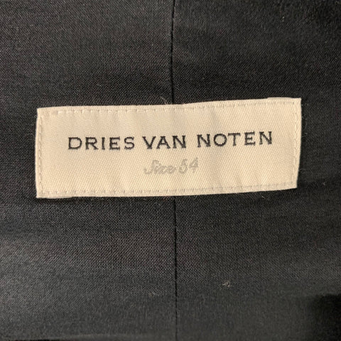 DRIES VAN NOTEN Chest Size 44 Navy Gold Embellishment Cotton Sport Coat