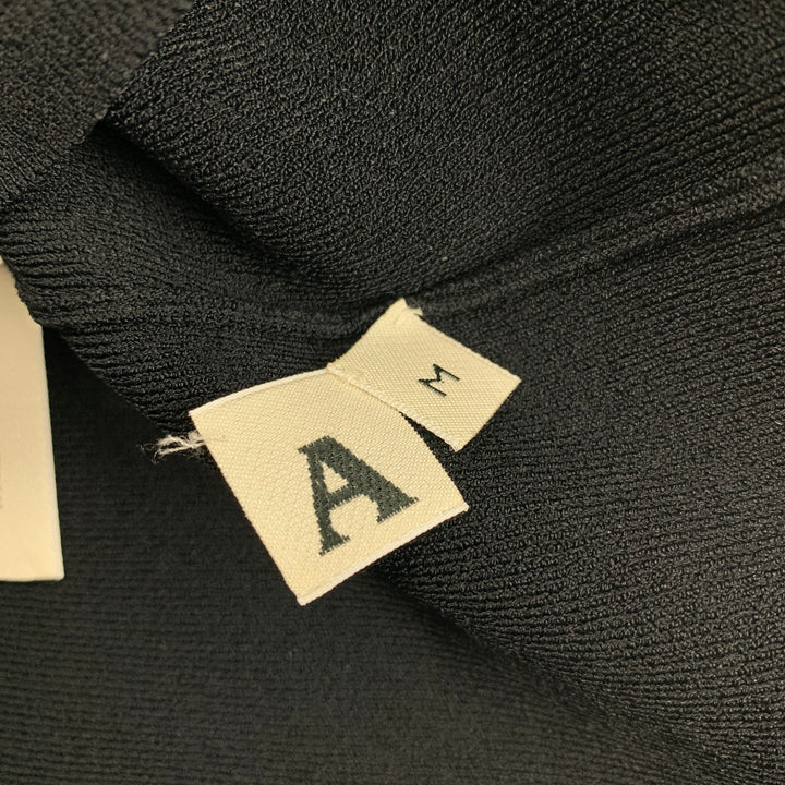ALYX Taille M Noir Blanc Viscose Polyester Manches 3/4 Haut Décontracté