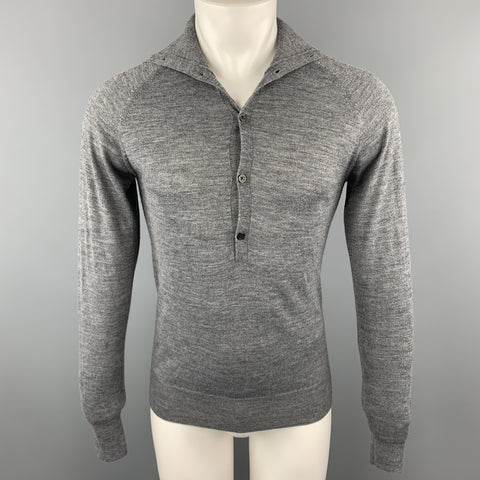 FIFTH AVENUE SHOE REPAIR Size S Dark Gray Knitted Wool Blend Pullover