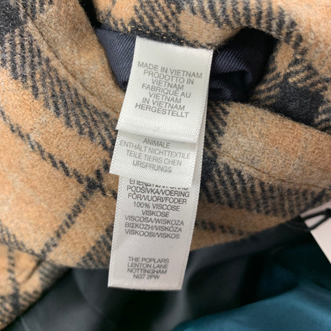 PS by PAUL SMITH Size M Tan & Black Plaid Wool / Polyamide Jacket