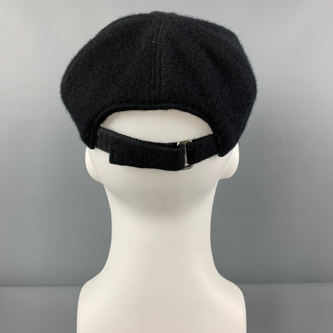 NAKED CASHMERE Size S/M Black Cashmere Blend Baseball Hat
