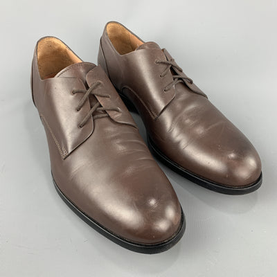 PAUL SMITH Size 9 Solid Brown Leather Lace Up Shoes