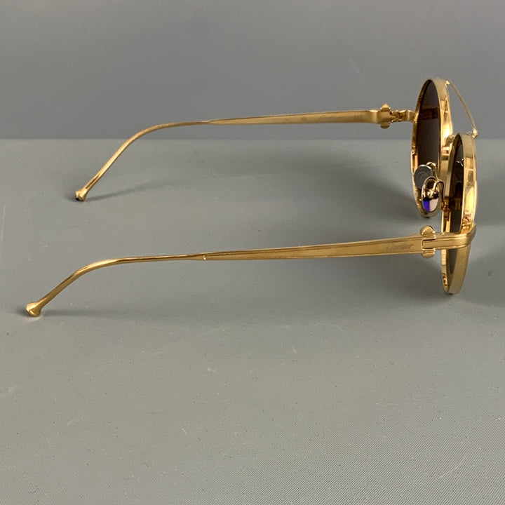 Gafas de sol CARTIER de titanio dorado