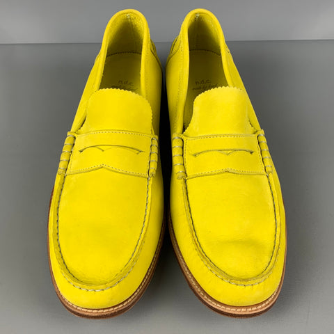N.D.C. Size 11 Yellow SLeather Slip On Loafers