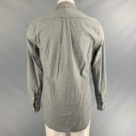 GITMAN BROS Size M Grey Patch Cotton Button Down Long Sleeve Shirt