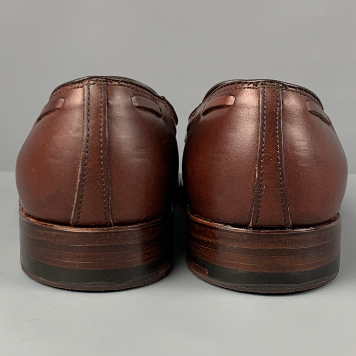 ALDEN Bootmaker Edition Size 7 Brown Leather Tassels Loafers