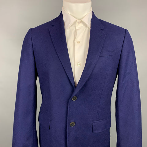 PAUL SMITH The Byard Size 38 Purple Wool Notch Lapel Sport Coat