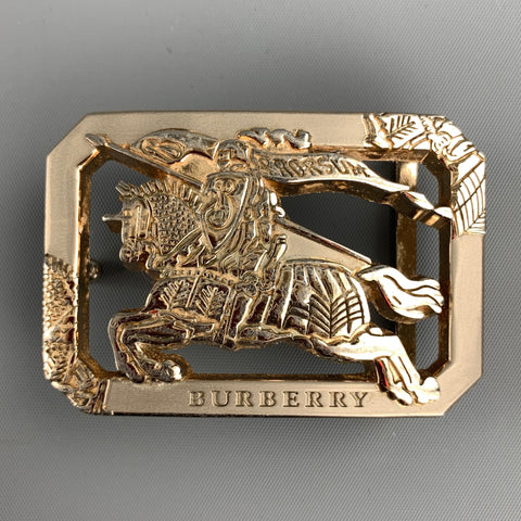 BURBERRY PRORSUM Knight Silver Tone Metal Belt Buckle